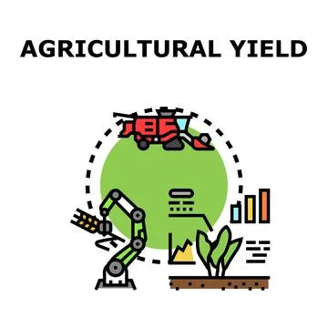 Agricultural yield optimization with smart farming technology イラスト素材