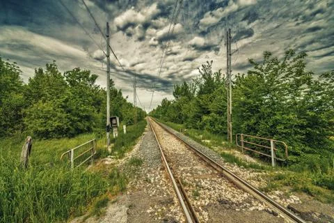 The agriculture fields of Emilia Romagna Stock Photos
