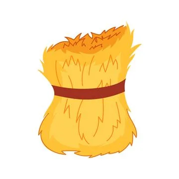 Agriculture haystack cartoon vector illustration Stock Illustration