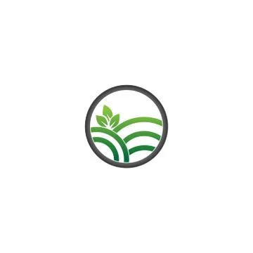 Agriculture Logo.Tree leaf vector logo design Stock Illustration