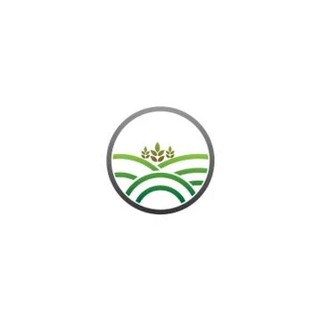 Agriculture Logo.Tree leaf vector logo design Stock Illustration