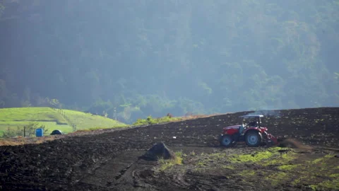 Agriculture Tractor Stock-Footage 278125337