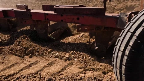 Agriculture with a tractor Stock Footage 329870788