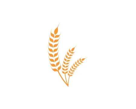 Agriculture wheat Logo Template vector icon Illustrazione stock