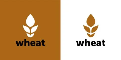 Agriculture wheat Logo Template vector icon design Stock Illustration
