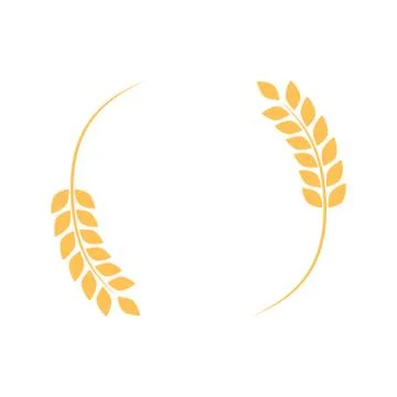 Agriculture wheat logo vector Illustrazione stock