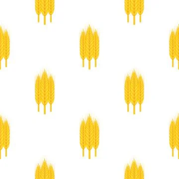 Agriculture wheat pattern, wheat ears. Vector stock illustration Illustrazione stock