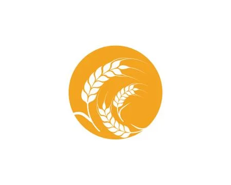 Agriculture wheat Template vector icon design Stockillustratie