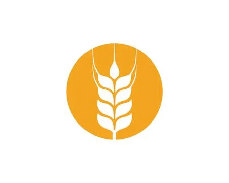 Agriculture wheat Template vector icon design イラスト素材