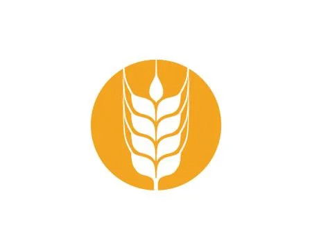 Agriculture wheat Template vector icon design イラスト素材