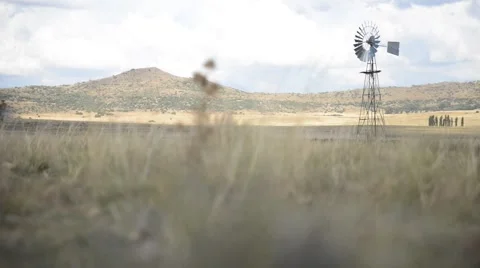 Agriculture. windmill Stock Footage 48372408