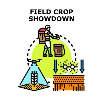 Agriculturist utilizing drone technology for smart farming Stock Illustration
