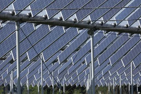 Agrivoltaic Foto stock