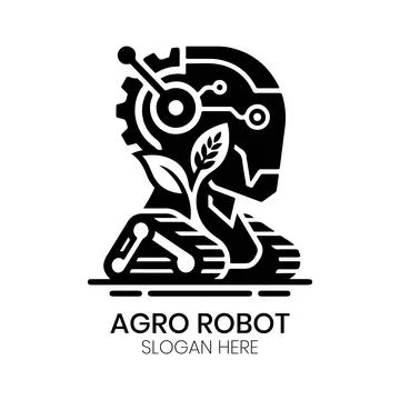Agro Robot Professional Logo Design Stock Illustration