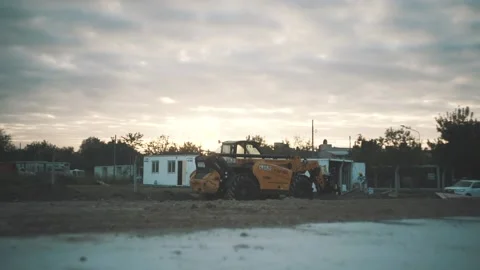 Agronomy Clark on a construction site Stock Footage 137527609