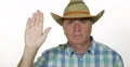 Agronomy Specialist TV Interview Farmer Salute Hello Gesture Press Conference 4k or 4k+ Resolution