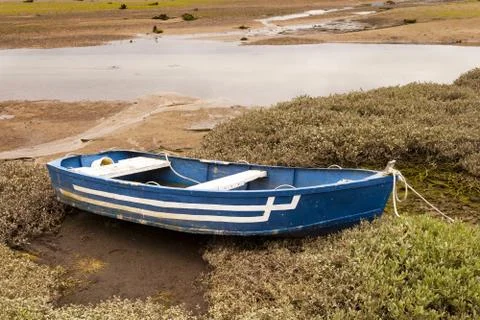 Aground boat. Stock Photos