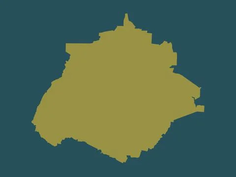 Aguascalientes, Mexico. Solid color shape 库存插图