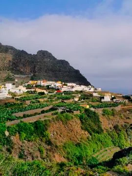 Agulo on la gomera Stock Photos