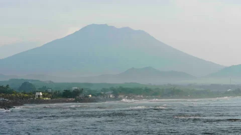 Agung Volcano in Bali Stock Footage 147271533