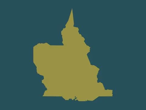 Agusan del Sur, Philippines. Solid color shape 库存插图