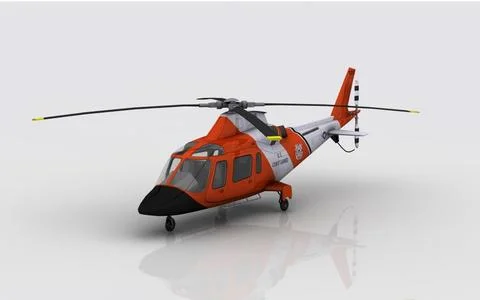 Agusta AW 109 Coast Guard 3D Model