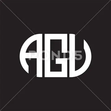 Premium Vector | Triangle shape agv letter logo design