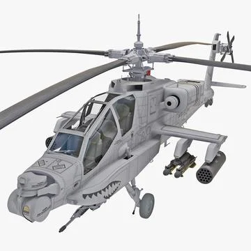 3D Model: AH-64 Apache 2 ~ Buy Now #89262359 | Pond5