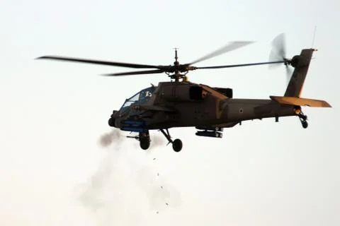 Ah-64 apache helicopter Foto stock