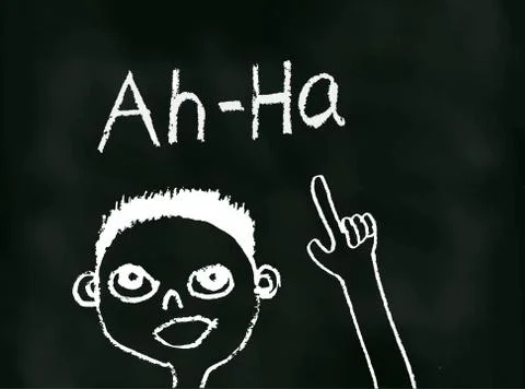 Ah Ha Moment (Vector) 库存插图