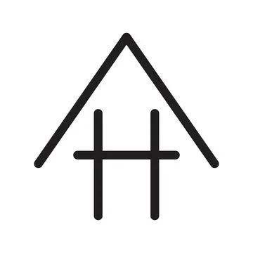 Ah initial letter vector logo 스톡 일러스트