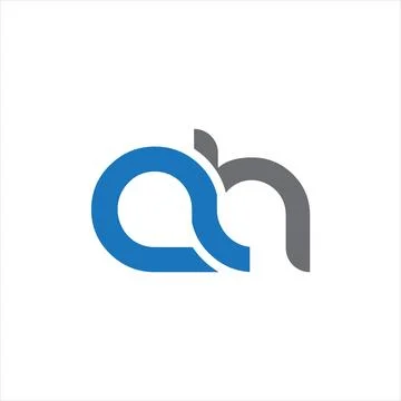 AH Letter monogram Initial Logo Design Template Vector Illustration. AH ele.. Stock Illustration