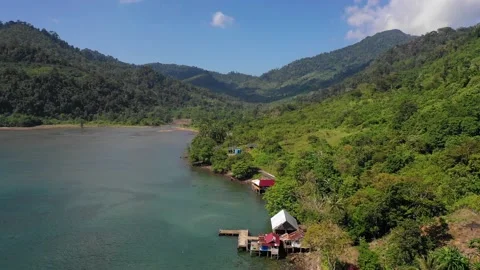 AH - Road Between Mountain And Sea (2) Stock Footage 171897848