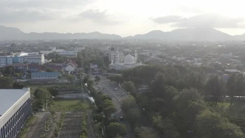 AH - S-LOG Raw File - Mosque in The Small City Stock Footage 238844265