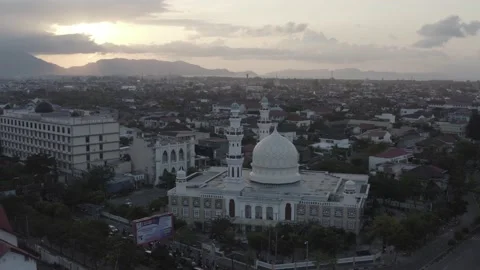 AH - S-LOG Raw File - Mosque in The Small City Stock Footage 238844471