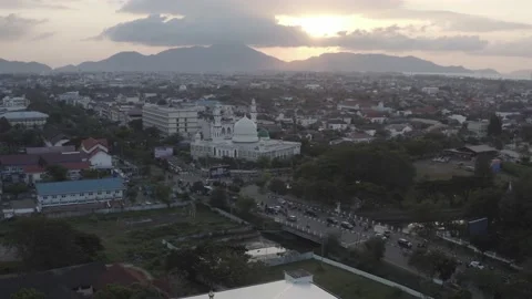 AH - S-LOG Raw File - Mosque in The Small City Stock Footage 238844750