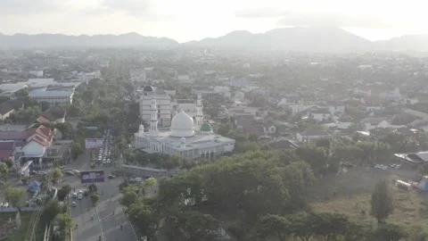 AH - S-LOG Raw File - Mosque in The Small City Stock Footage 238845875