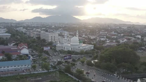 AH - S-LOG Raw File - Mosque in The Small City Stock Footage 238846211