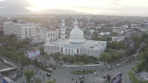 AH - S-LOG Raw File - Mosque in The Small City Stock Footage 238846822