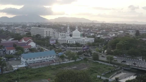 AH - S-LOG Raw File - Mosque in The Small City Stock Footage 238847306