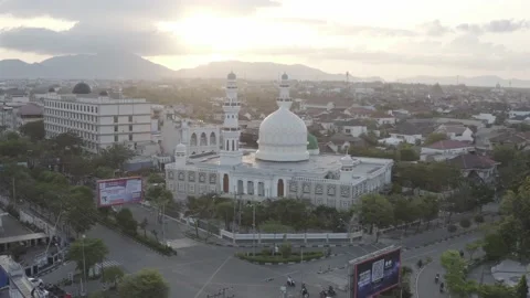 AH - S-LOG Raw File - Mosque in The Small City Stock Footage 238852798