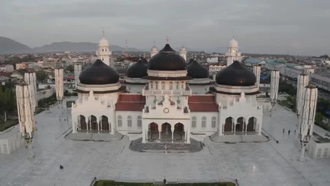 AH - S-LOG Raw File - Baiturrahman Mosque, The Most Beautiful Mosque in Stock Footage 239933081