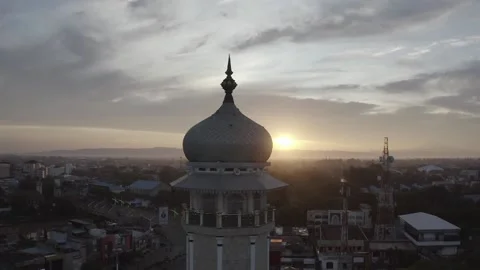 AH - S-LOG Raw File - Baiturrahman Mosque, The Most Beautiful Mosque in Stock Footage 239933433