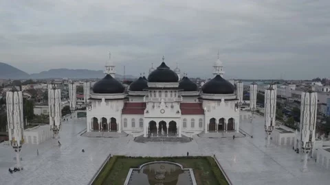 AH - S-LOG Raw File - Baiturrahman Mosque, The Most Beautiful Mosque in Stock Footage 239933572