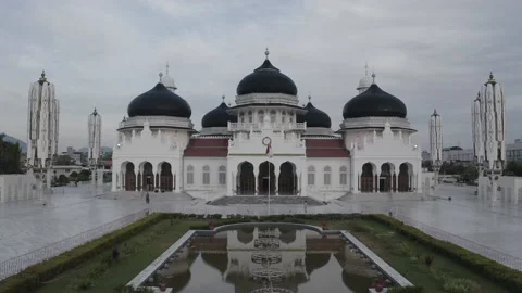 AH - S-LOG Raw File - Baiturrahman Mosque, The Most Beautiful Mosque in Stock Footage 239933689