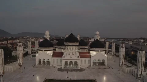 AH - S-LOG Raw File - Baiturrahman Mosque, The Most Beautiful Mosque in Stock Footage 239935607
