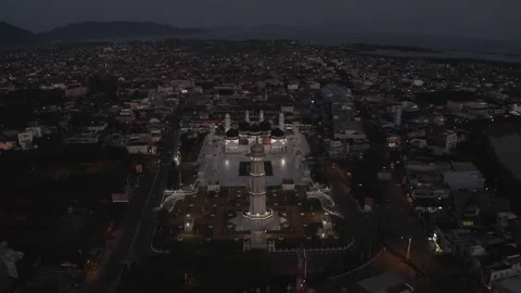AH - S-LOG Raw File - Baiturrahman Mosque, The Most Beautiful Mosque in Stock Footage 239938062