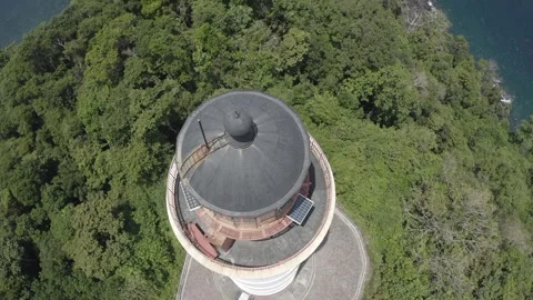 AH - S-LOG Raw File - The Beautiful View of Willem's Tower III Lighthouse Video stock 240632925