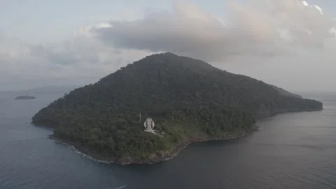 AH - S-LOG Raw File - Aerial View of Zero Kilometer Monument of Indonesia Stock Footage 241203556