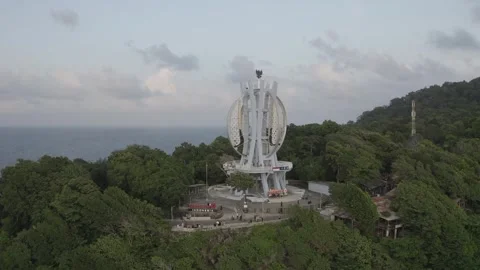AH - S-LOG Raw File - Aerial View of Zero Kilometer Monument of Indonesia Video stock 241207781